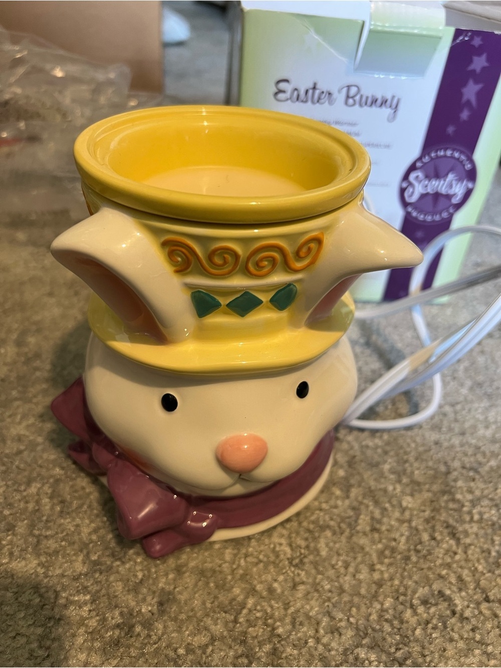 Scentsy Ceramic Easter Bunny Wax Warmer